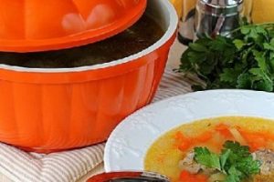 Суп с фрикадельками классический
