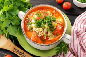 Куриный суп с кускусом