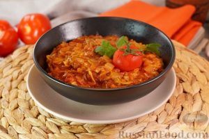 Тушёная капуста с мучной заправкой