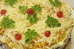 Печеночный торт из куриной печени
