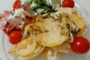 Рецепт: Гратен дофинуа – Королевская картофельная запеканка по-французски. Праздничное семейное блюдо выходного дня